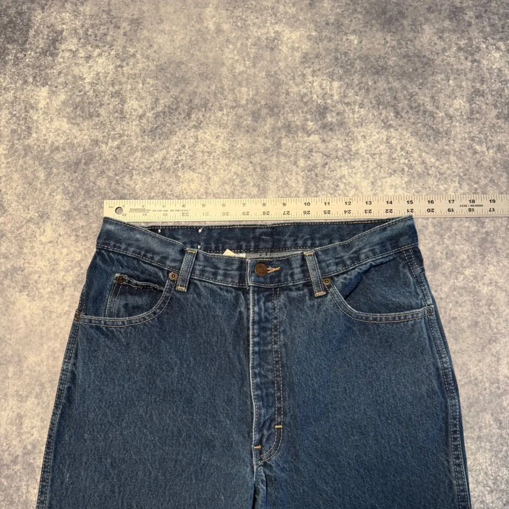 Vintage 70s Calvin Klein Jeans Mens Straight Leg Talon 42 Zipper Denim USA 30x32